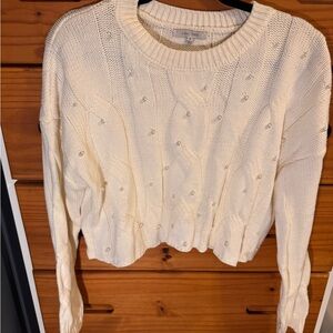 Love Tree Cream Cable Knit Sweater